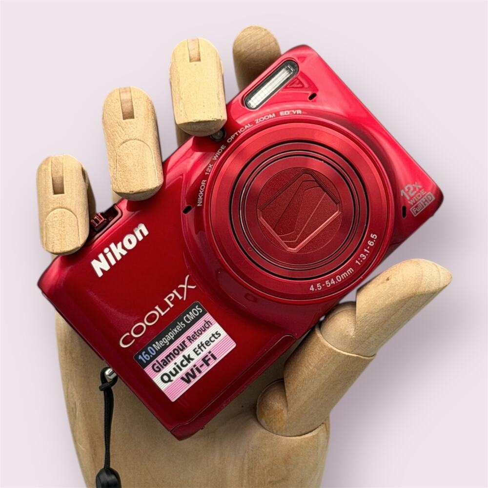 Nikon Coolpix S6500 Digital Camera | 16MP | Red